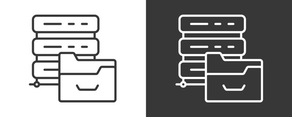 Data Storage Icon Set Multiple Style Collection