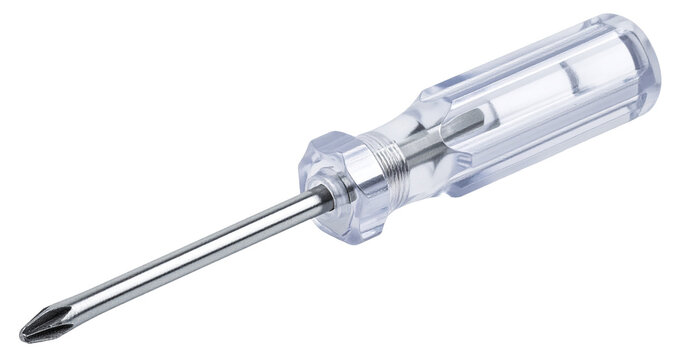 transparent power test screwdriver isolated on white background - Powered by Adobe