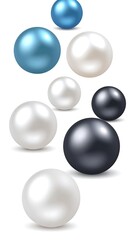 Pearls in various colors