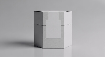 Simple and Clean Minimalist Tea Packaging Mockup with Subtle Reflection and Realistic Texture