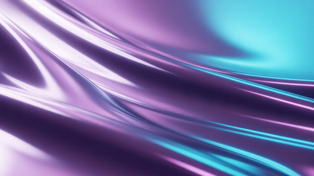 Modern glossy neon gradient background in purple and cyan hues for creative 3D visualizations