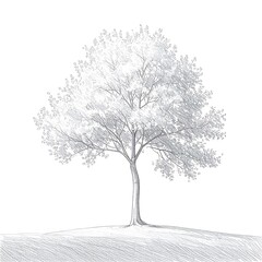 Pencil sketch of a tree