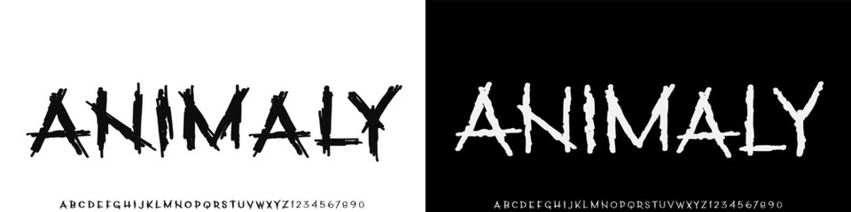 Distressed Grunge Font. Horror Comic Font. Cartoon Graffiti Playful Font. Display Font. Alphabet. Street Art Fashion Designs Typography modern vector illustration