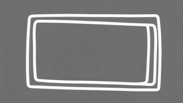 Two white rectangular outlines with rounded corners, possibly gaskets or seals, on a gray background.