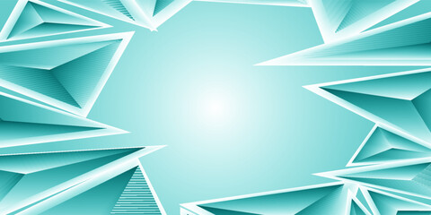 Abstract blue triangle background vector illustration.