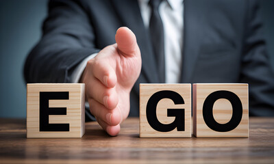 Overcoming ego for business success and ethical leadership with a helping hand, fostering teamwork and humility in a positive work environment