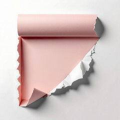 High‑resolution aesthetic torn paper scrap texture with natural edges, soft shadows, and realistic handcrafted details for creative design use (scrap (19))