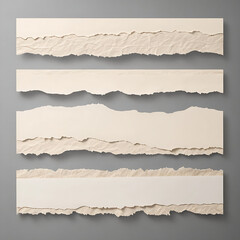 High‑resolution aesthetic torn paper scrap texture with natural edges, soft shadows, and realistic handcrafted details for creative design use (scrap (26))