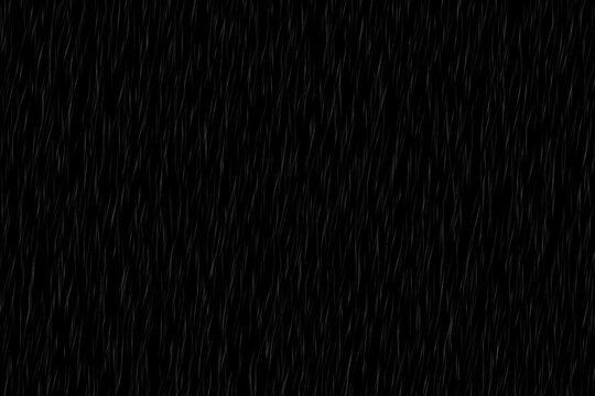 Abstract Rain Overlay Effect on Black Background with Streaks of Light, Digital Downpour, Stormy Weather Element, Falling Drops Texture