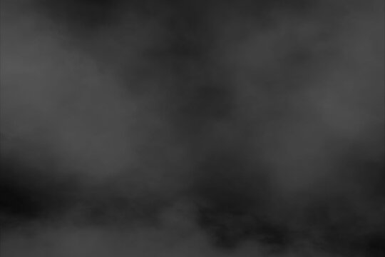 Dark atmospheric smoke texture with swirling grey patterns, creating a mysterious, ghostly, and abstract background for special effects, overlays, or dramatic designs