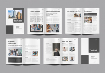 Business Plan Brochure Template Design