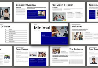 Minimal Business Proposal Presentation Template Design