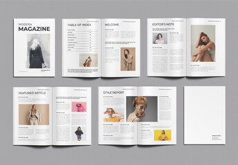Modern Magazine Template Design