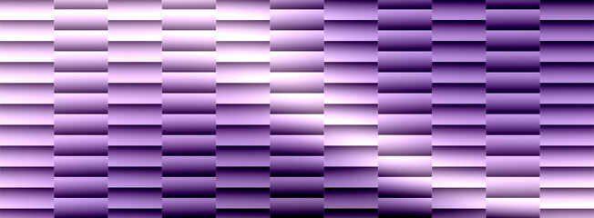 Illustration of abstract geometric pattern with purple gradient blocks creating a sense of depth