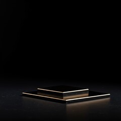 Highly polished dark surface background creating a sharp, mirror-like reflection effect suitable for abstract product placement and design ,reflection ,template ,advertising