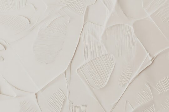 Abstract close-up of textured, flowing, off-white organic shapes with subtle parallel lines image photo