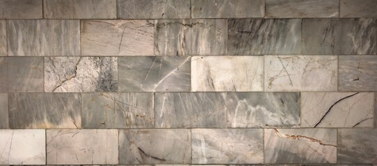 Elegant marble brick wall background with natural stone texture