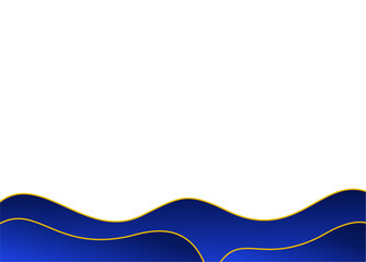 Luxury blue and gold frame for certificate or diploma