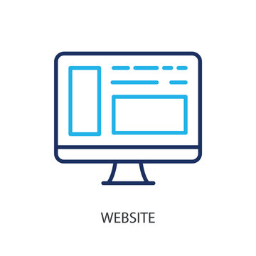 Website thin line icons. Original vector illustration.