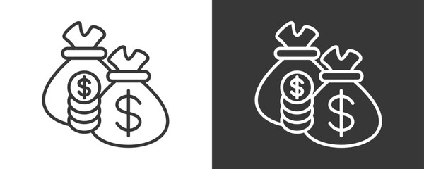 Fototapeta premium Bonus Icon Set Vector Collection Isolated In Black And White