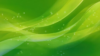 Bright green geometric backdrop with soft light flares and depth for professional slide design