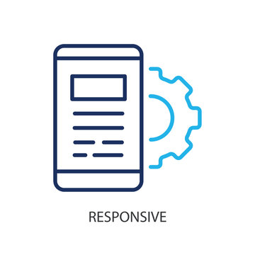 Responsive thin line icons. Original vector illustration.