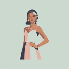 girl with headphones