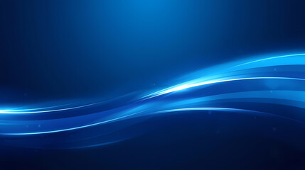 Stunning blue abstract background with flowing light trails for modern technology, business, or creative design projects brings a vibrant, dynamic energy
