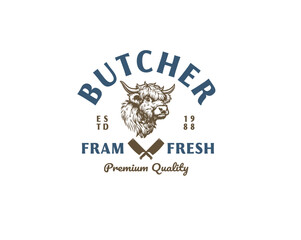 butcher farm fresh logo