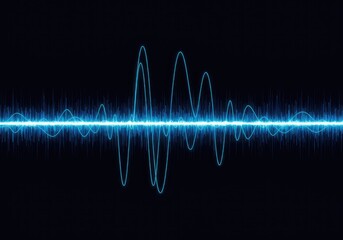 Dynamic digital visualization of a fluctuating blue audio frequency line creating an abstract, high-technology background texture ,purple ,texture ,energy