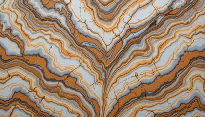 Abstract Agate Pattern with Earth Tones, Smooth Curves, and Rippling Textures for Creative Designs and Backgrounds