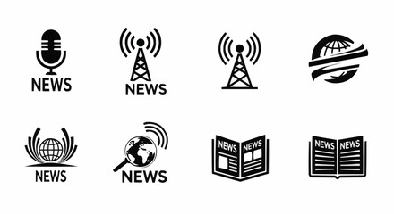 vector set of fire icons