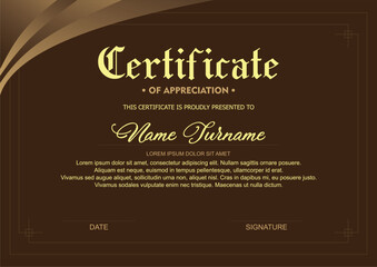 Certificate design. Certificate of recognition. Certificate template