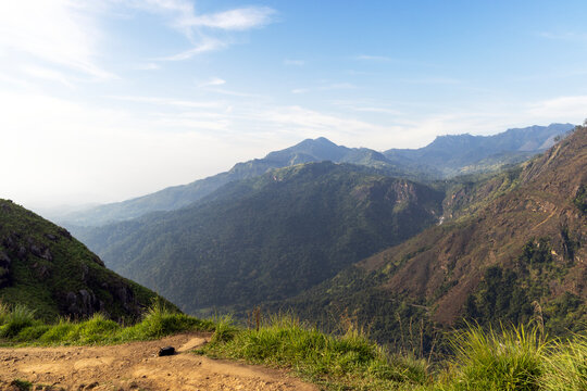 Ella Rock dominates the misty Sri Lankan town of Ella.