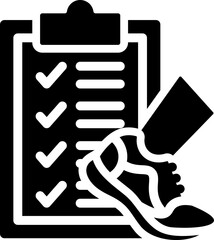 Running Document Glyph Icon