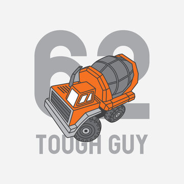 Tough guy 62 tyrusck vector graphic illustration vector