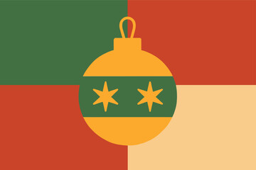 Minimal Clean Holiday Background with Festive Seasonal Elements and Elegant Flat Design Composition