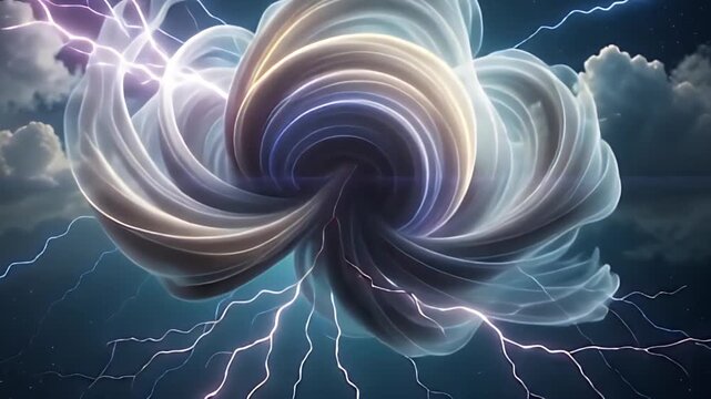 Vortex Lightning A Mesmerizing Fusion of Energy and Aether
