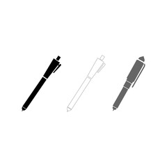 pen set icon, vectors illustration.