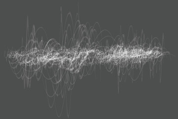 Abstract white lines create a dynamic wave pattern a modern and artistic design element ideal for backgrounds and visual effects EPS vector