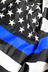 American police flag (Thin blue line)