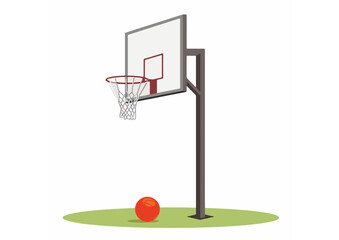 Vintage Basketball Logo and Badge Vector Set - Street Basketball Game Vector Illustration - Basketball Tournament Poster Vector Template