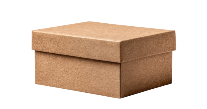 Light brown cardboard box, rectangular shape (1)