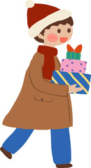 Simple warm winter icon set 따뜻한 겨울 일러스트 아이콘 세트