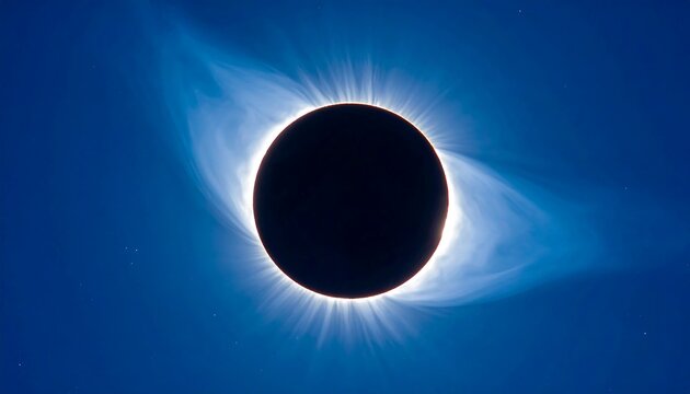 Total Solar Eclipse - A Celestial Dance of Light and Shadow. - Powered by Adobe