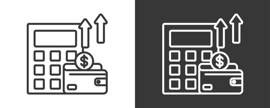 Accounting Icon Set Vector Collection Isolated In Black And White