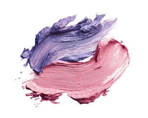 Purple and pink creamy smudges