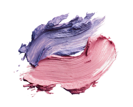 Purple and pink creamy smudges