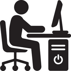 A icon of Man at the desk