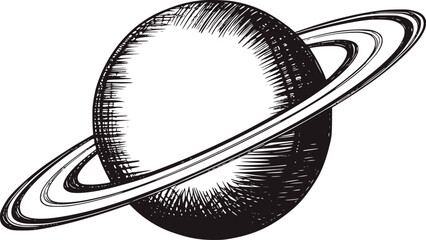 Planet with rings space celestial © Mehedy